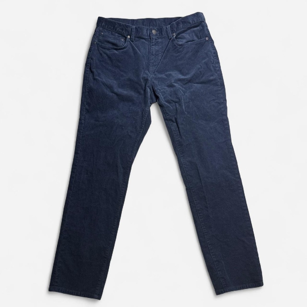 Brooks Brothers navy blue stretch corduroy pants, 34x30
